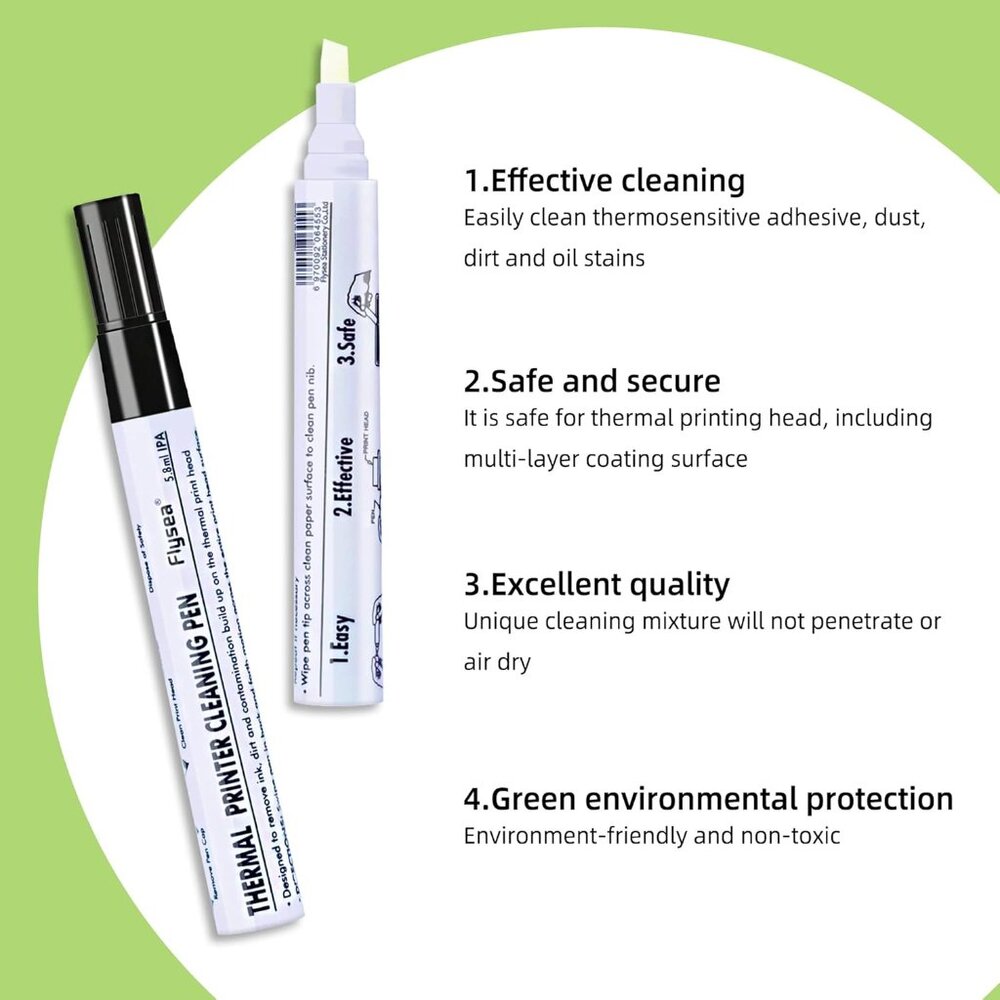 Thermal Printer Printhead Cleaning Pen for Thermal Receipt Shipping Label POS Ca - Picture 3 of 5